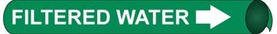 AccuformNMC 4121 Precoiled/Strap-On Pipemarker W/G - Filtered Water