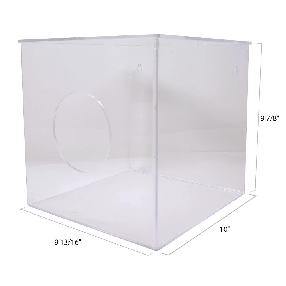 AccuformNMC ADB Miscellaneous Acrylic PPE Dispenser, 10"x10"x10"