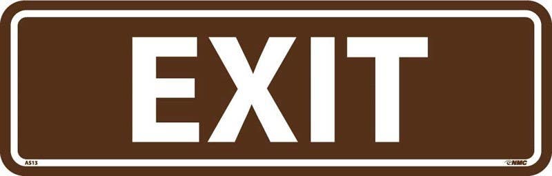 AccuformNMC AS13 Exit Architectural Sign 3.50" x 11", .125 Acrylic