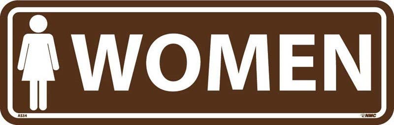 AccuformNMC AS34 Women Architectural Sign 3.50" x 11", .125 Acrylic
