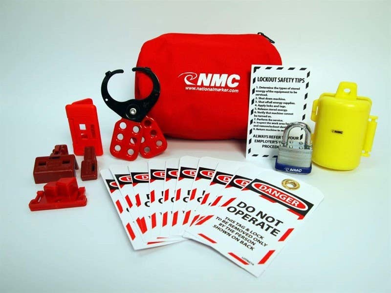 AccuformNMC BLOK3 Electrical Lockout Pouch Kit