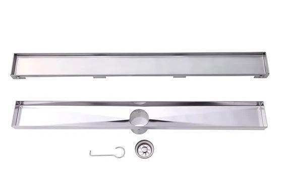Boann BNLD36C 36" 304 Stainless Steel Linear Shower Floor Drain w/ Base Flange Kit