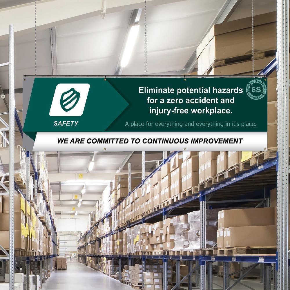 AccuformNMC MBR 5S Banners, Eliminate Potential Hazards For A Zero Accident & Injury-Free Workplace