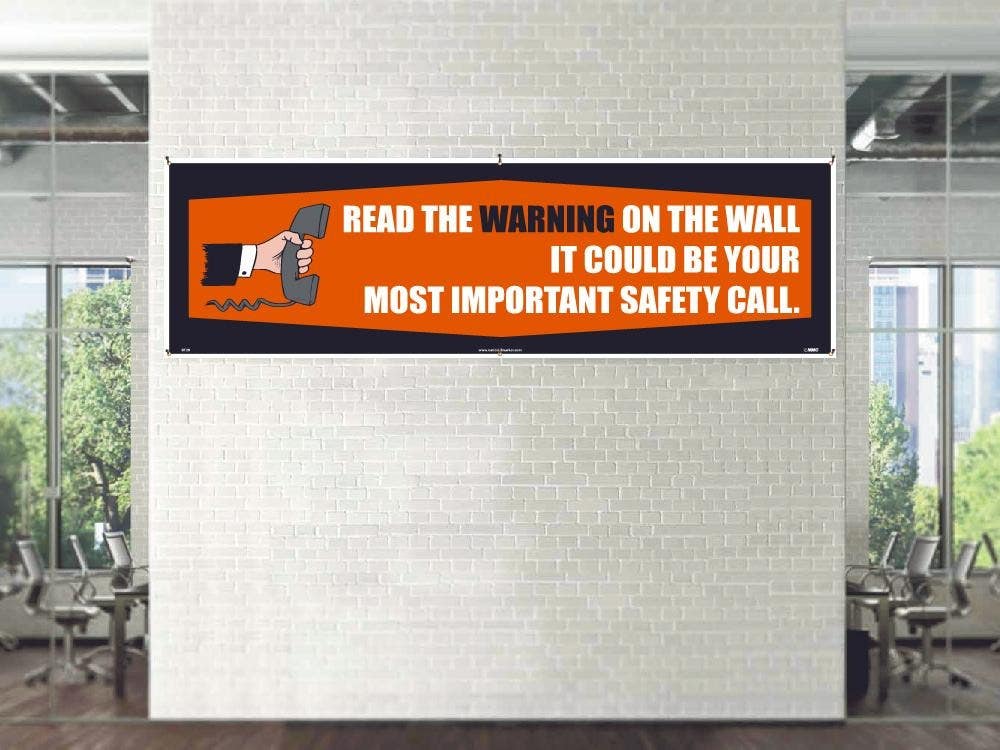 AccuformNMC BT Read The Warning On The Wall Banner