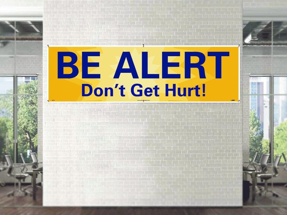 AccuformNMC BT Be Alert Don't Get Hurt Banner