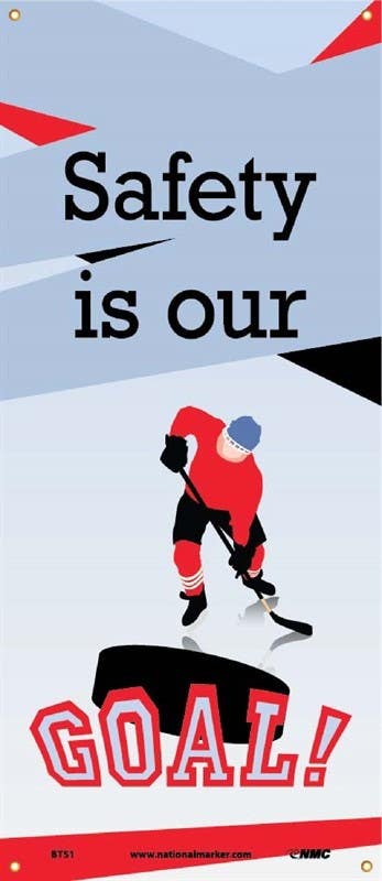AccuformNMC BT51 Safety Is Our Goal Banner, 60" x 26"