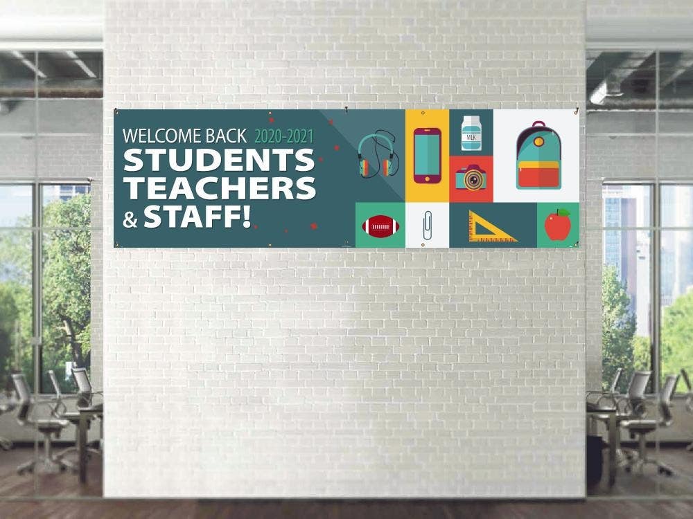 AccuformNMC BT-73 Welcome Back Students & Teachers, 2021-2022 Banner