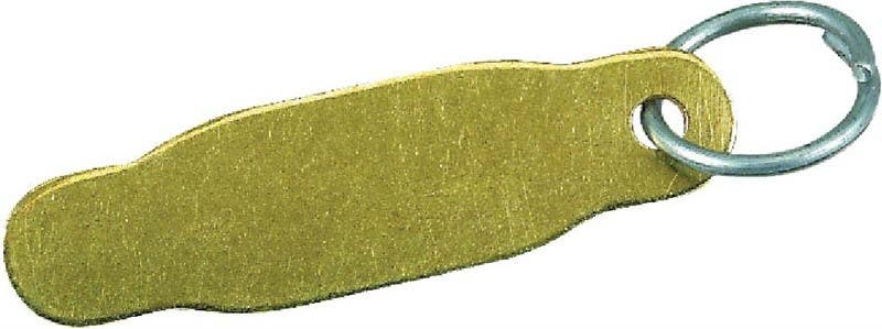 AccuformNMC BTR Brass ID Shackle Tag, 12/Pk