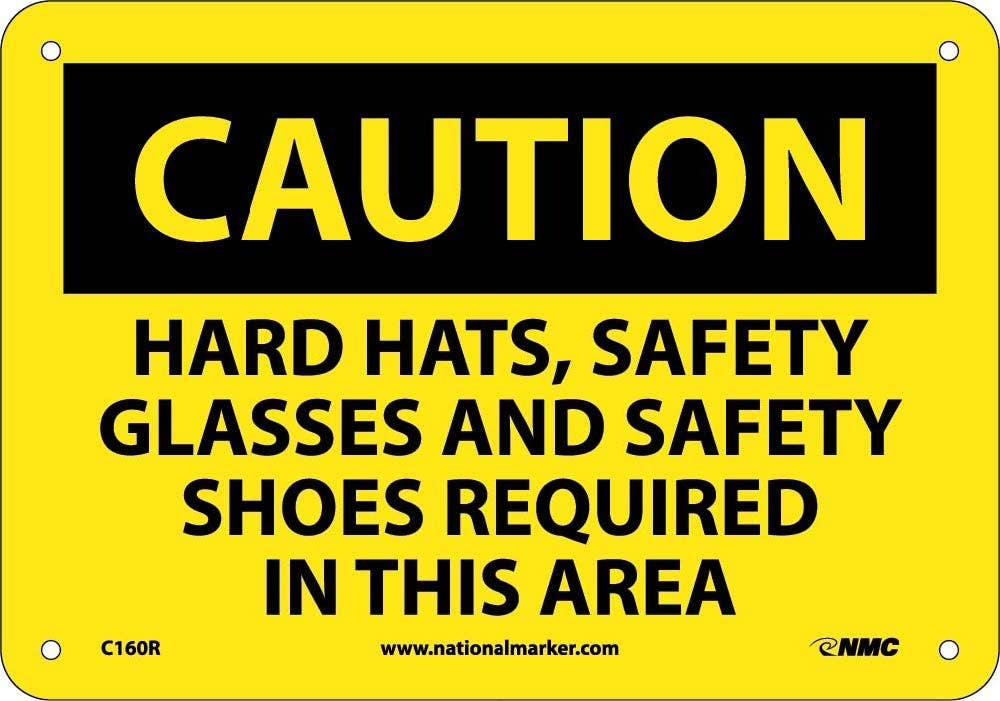 AccuformNMC C160 Caution, Multi Protection Required Safety Sign