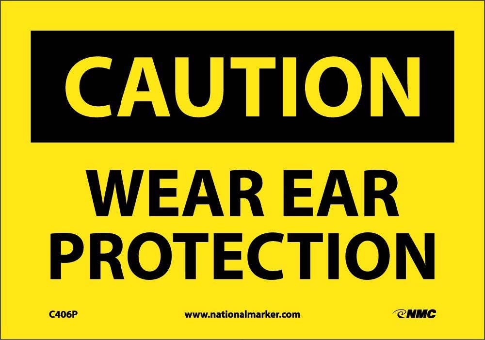 AccuformNMC MPP OSHA Caution Safety Sign, Wear Eye Protection