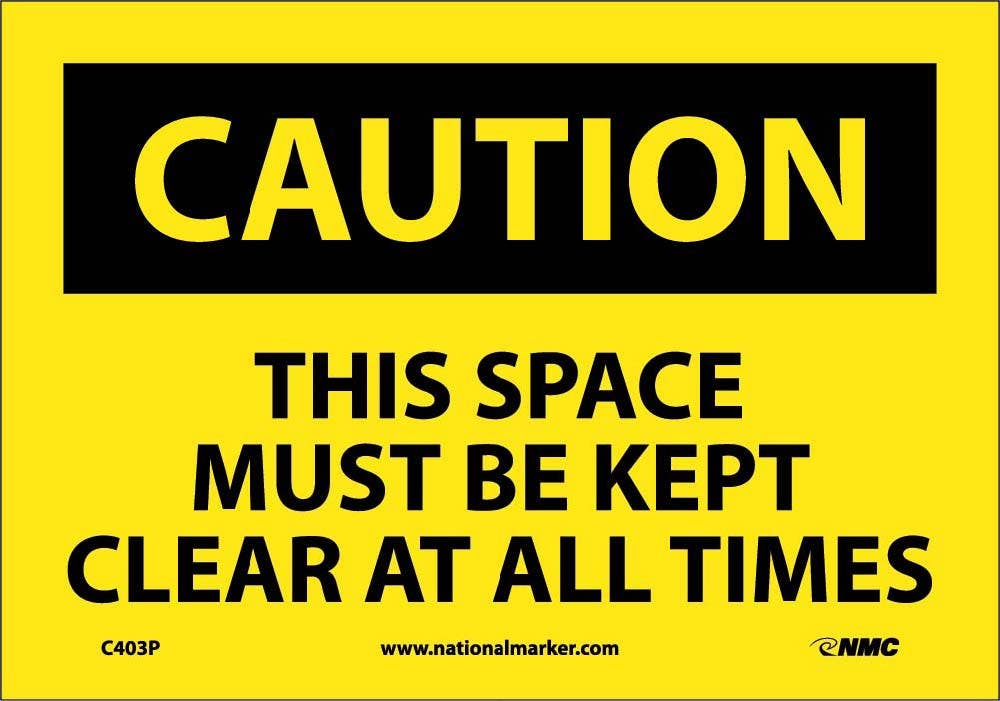 AccuformNMC C43 Caution, Low Headroom Sign