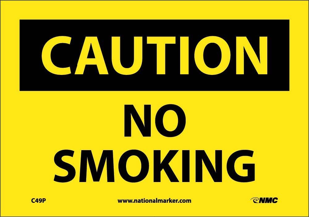 AccuformNMC MSMK Smoking Control Sign