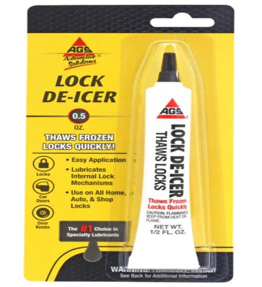 AGS MZ-1H Lock De-Icer Lubricant, 1/2-oz.