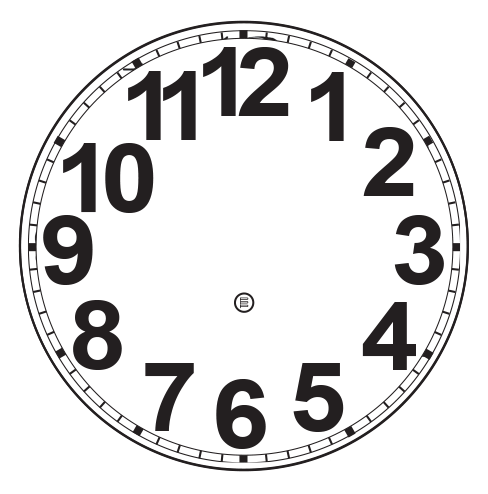 Peter Pepper 300 10" Diameter Clock W/out Acrylic Cover