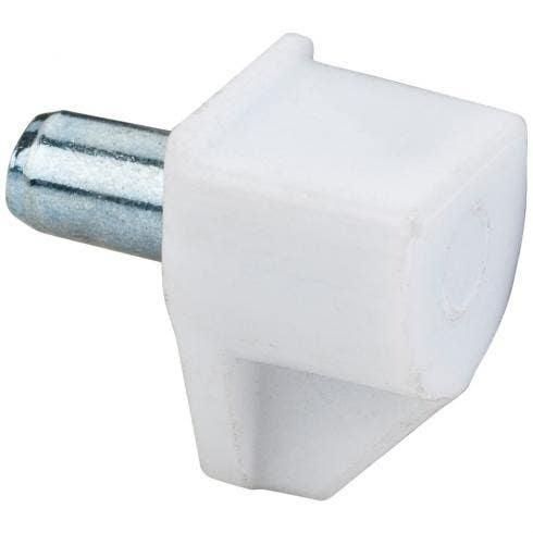 Hardware Resources 1438 Plastic Shelf Support w/ 5 mm Steel Pin, Bag Of 100