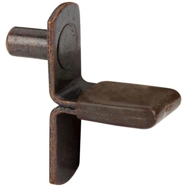 Hardware Resources 1915AC Pin Shelf Support w/ 7/8" Arm & Brown Sleeve, Finish-Antique Copper, 1,000 Pcs.
