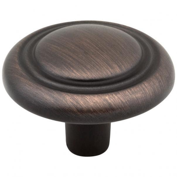 Elements 202 Vienna Cabinet Ringed Knob, Diameter- 1/4"