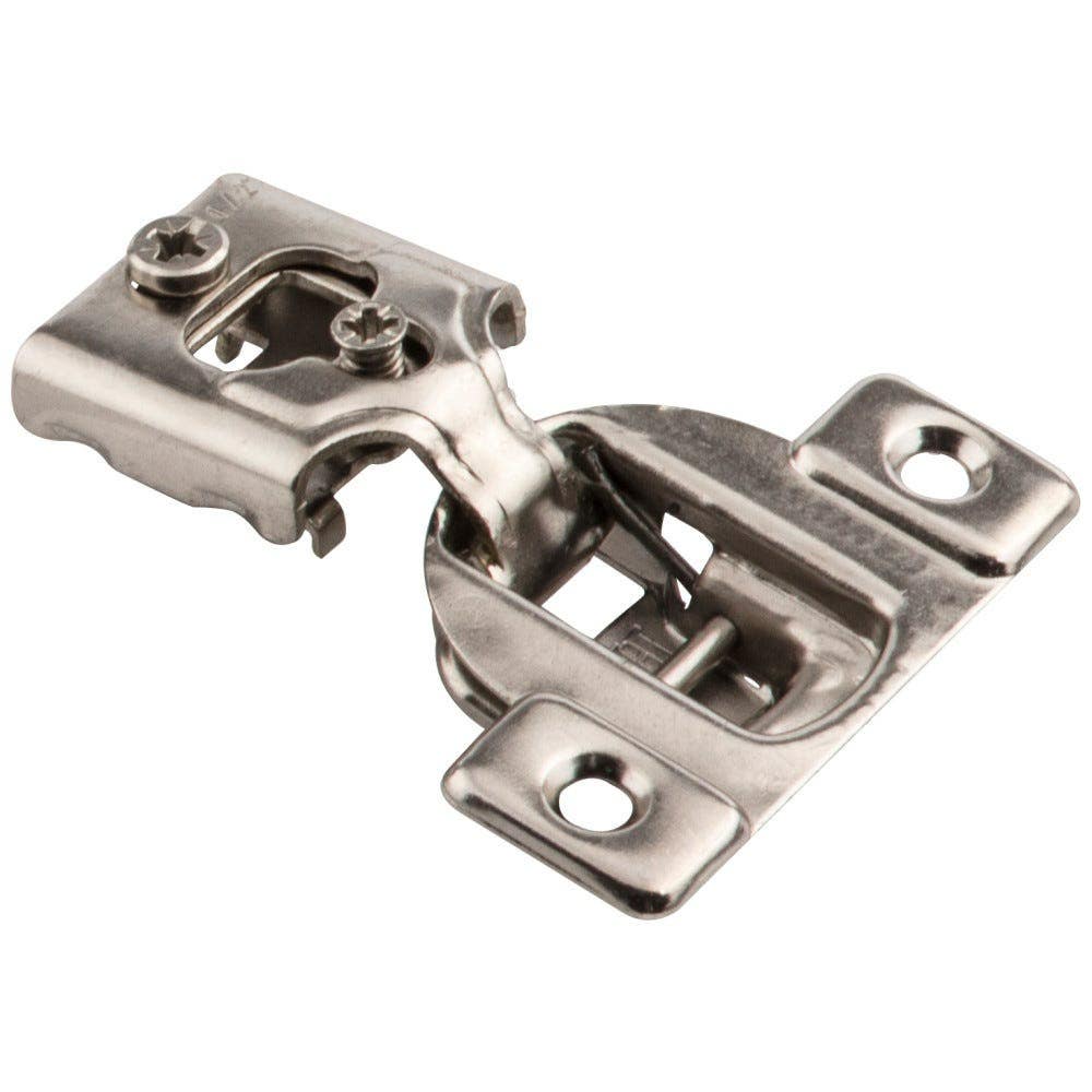 Hardware Resources 3390-R Compact Hinge w/o Dowel, 1/2" Overlay, Retail Pack (25)