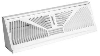 AmeriFlow 30 Baseboard Diffuser, Sunburst Pattern, Steel