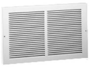 AmeriFlow 375W1 Baseboard Return Grille, Steel, White