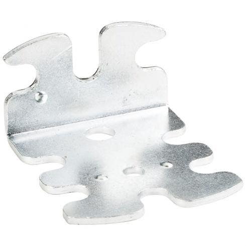 Hardware Resources 430ZN Zinc Plated Euro Bracket w/ 32 mm Hole Spacing