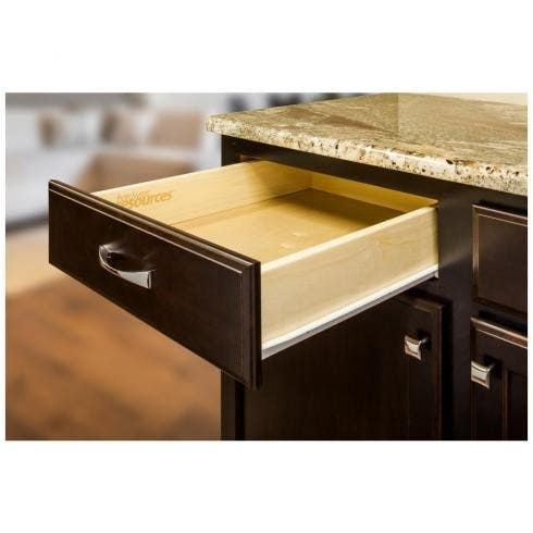 Hardware Resources 50 Standard Duty Drawer Slide, Cream White, Retail Pack