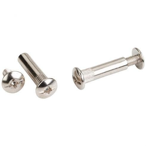 Hardware Resources 555NP31-B-K 2 Piece Nickel Plated Connector Bolt, Bag of 400