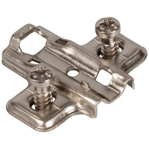 Hardware Resources 600.011 HR MAX Standard Duty Steel Plate w/ Euro Screw, Non-Cam Adj