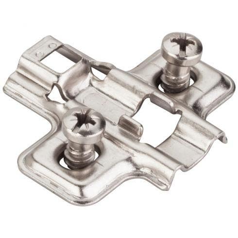 Hardware Resources 600.3118.05 HR MAX Standard Duty Steel Plate w/ Shortened Euro Screw, Non-Cam Adj.