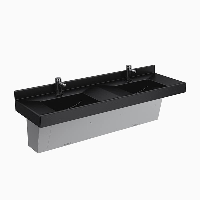 Sloan ELC-8 Deluxe Electronic Lavatory Countertop Sink (ELC Series),Less Faucet