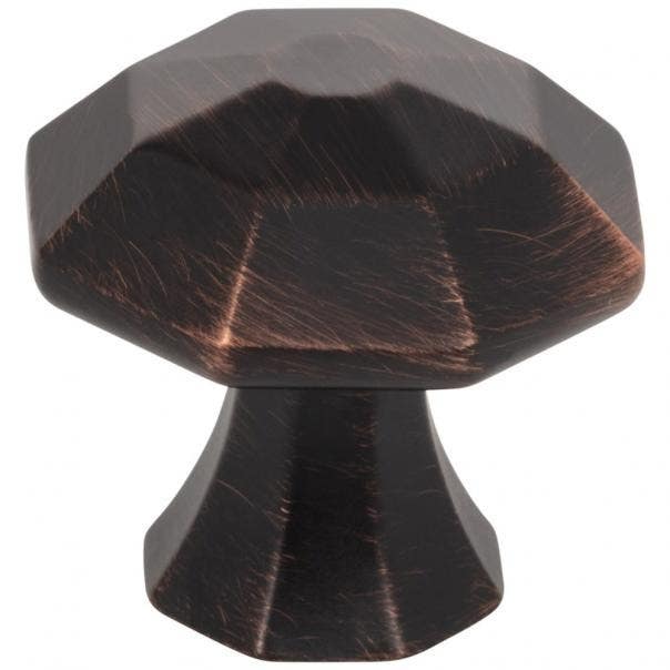 Jeffrey Alexander 678 Wheeler Cabinet Geometric Knob, Overall Length-1 1/4"