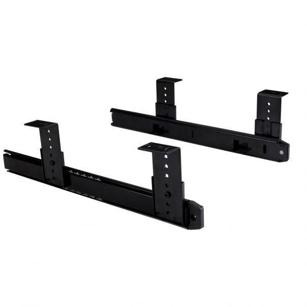 Hardware Resources 70541BK Keyboard Slide w/o Tray, Length-14", Finish-Black, Pair