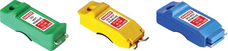 AccuformNMC CB07 Miniature Circuit Breaker Lockout, Set Of 3