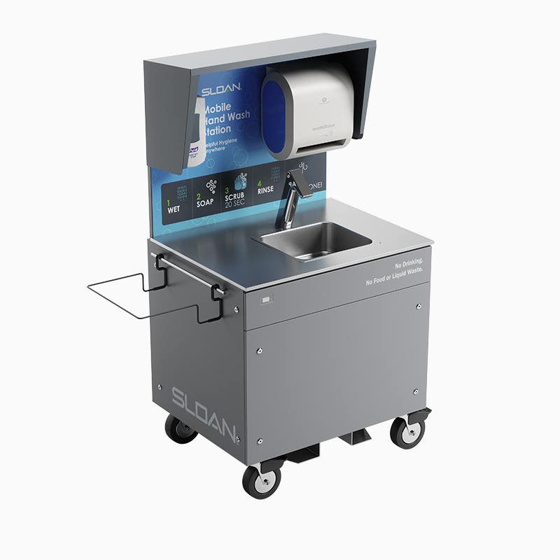 Sloan MH-30 Stainless Deck Mobile Handwash Station - Outdoor