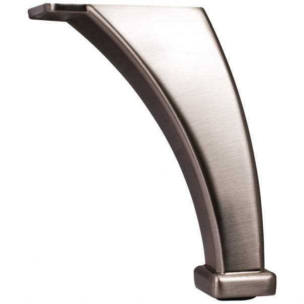 Hardware Resources 89101 Square Curved Metal Furniture Leg, 4 1/8" H