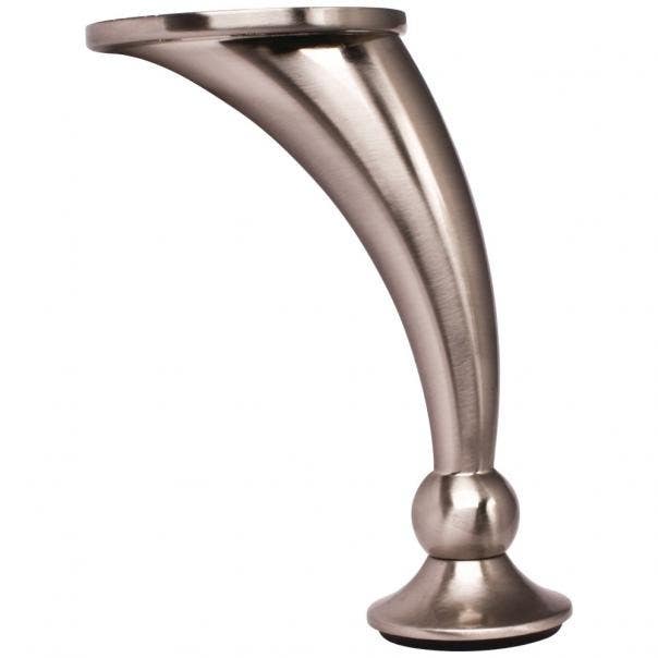 Hardware Resources 89102 Adjustable Round Curved Metal Furniture Leg