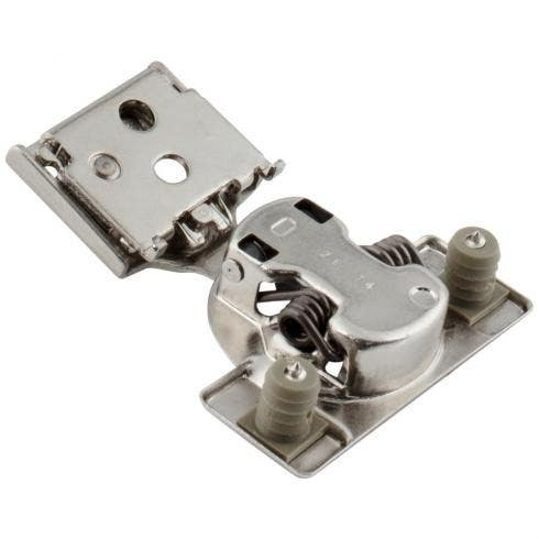 Hardware Resources 9390-2-2C HR MAX DURA-CLOSE Compact Soft-Close Hinge w/ 2 Cleats & Press-In Dowel