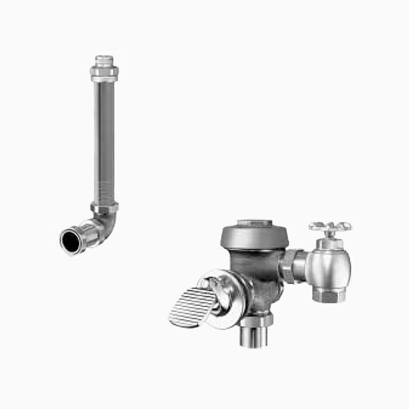 Sloan ROYAL 343 ROYAL Concealed Pedal Flushometer, Finish-Rough Brass