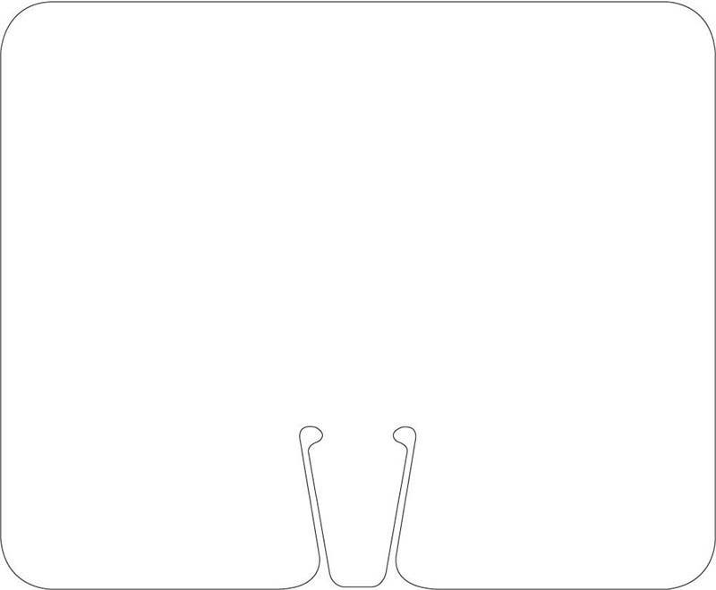 AccuformNMC CS2 White Safety Cone Blank Sign, 10.38" x 12.63"