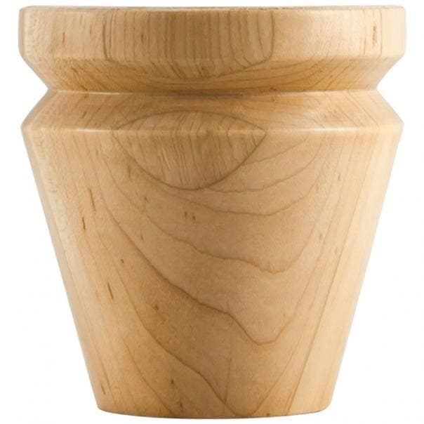 Hardware Resources BF14-3 Round Grooved Tapered Bun Foot