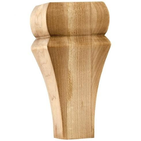 Hardware Resources BF15-2 Square Contemporary Bun Foot, 3" W x 3" D