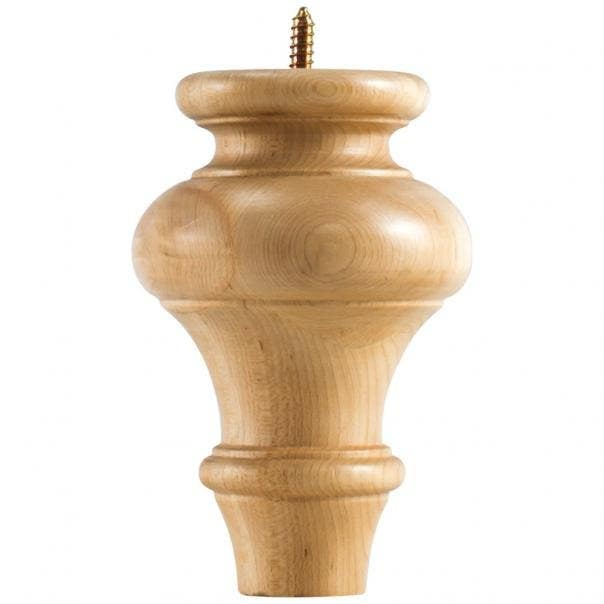 Hardware Resources BF60 Turned Transitional Bun Foot