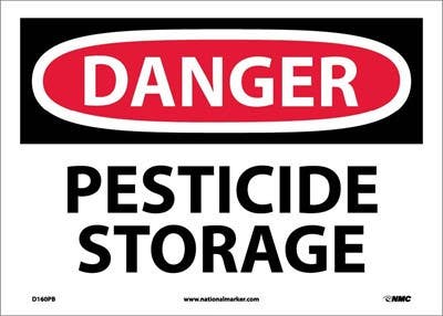 AccuformNMC MCAW OSHA Danger Safety Sign, Pesticide Storage Area