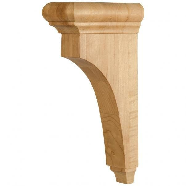Hardware Resources COR38 Bullnose Cap Corbel, 3" W