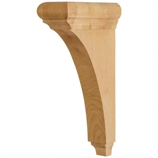 Hardware Resources COR39 Minimal Bullnose Cap Corbel, 3" W x 6 1/2" D