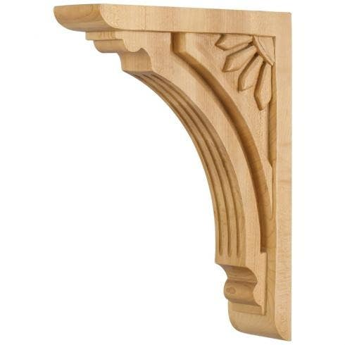 Hardware Resources COR5 Art Deco Corbel, 2" W