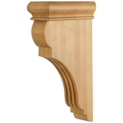 Hardware Resources CORJ Fluted Corbel, 3" W x 6 1/2" D x 12" H