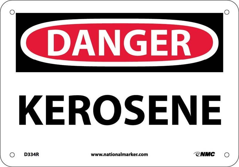 AccuformNMC MCHG OSHA Danger Safety Sign, Kerosene
