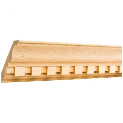 Hardware Resources DC Dentil Crown Moulding, 24 Ft. (3 Sticks)