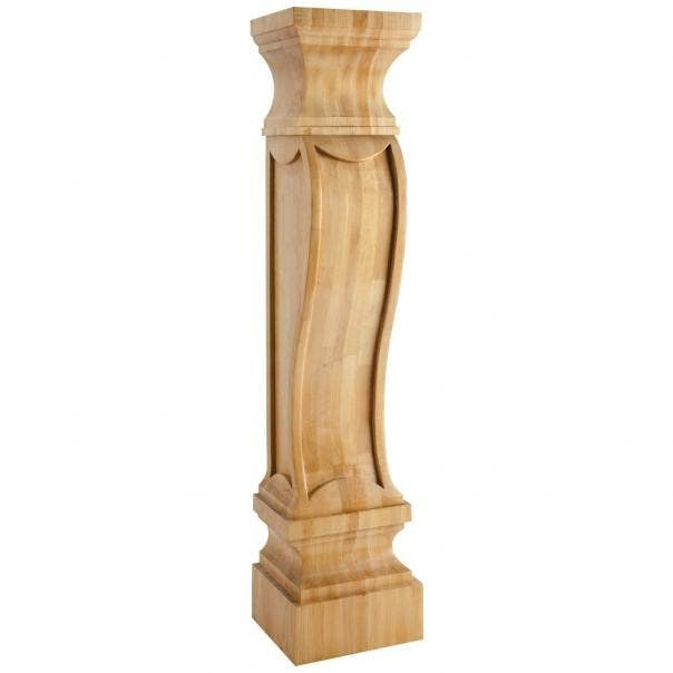 Hardware Resources FCORV German Romanesque Fireplace Corbel, 8" W x 7" D x 36" H